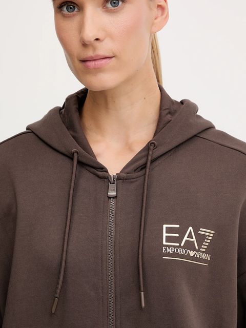 EA7 Emporio Armani dres damski kolor brązowy AF12473.7W000420 - zdjęcie produktu nr 2