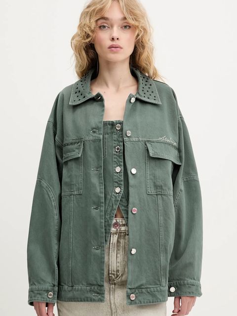 Stine Goya kurtka bawełniana kolor zielony przejściowa SG-PF25-J049-2393 - zdjęcie produktu nr 1