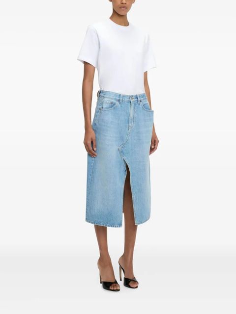 Victoria Beckham Kick denim skirt - Blue