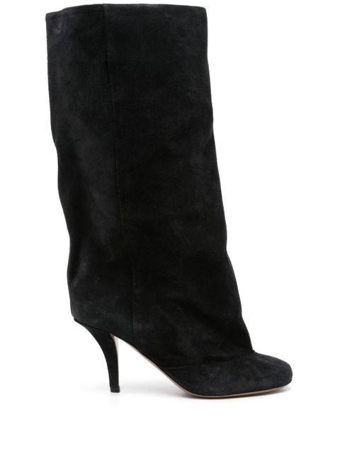 Paris Texas 85mm suede boots - Black - zdjęcie produktu nr 1