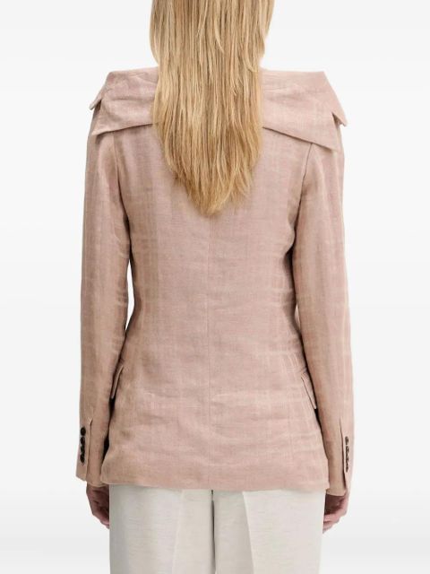 OUR LEGACY dropped-shoulder checked blazer - Neutrals
