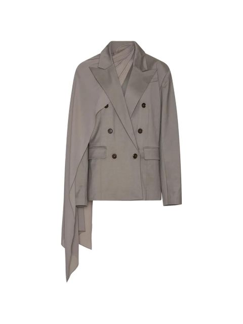 ROTATE BIRGER CHRISTENSEN oversized scarf blazer - Grey - zdjęcie produktu nr 1