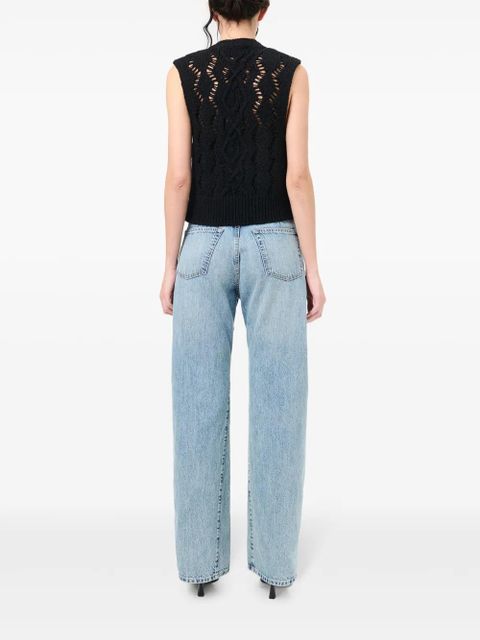 OUR LEGACY Cable Michigan tank top - Black - zdjęcie produktu nr 2