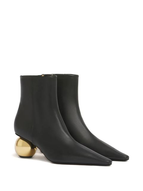 Marni spherical-heel pointed-toe boots - Black - zdjęcie produktu nr 2