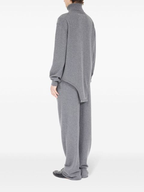 Maison Margiela roll-neck long-sleeve knitted top - Grey