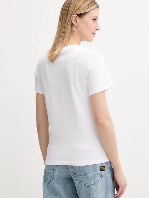 G-Star t-shirt bawełniany damski kolor biały D26248-D101