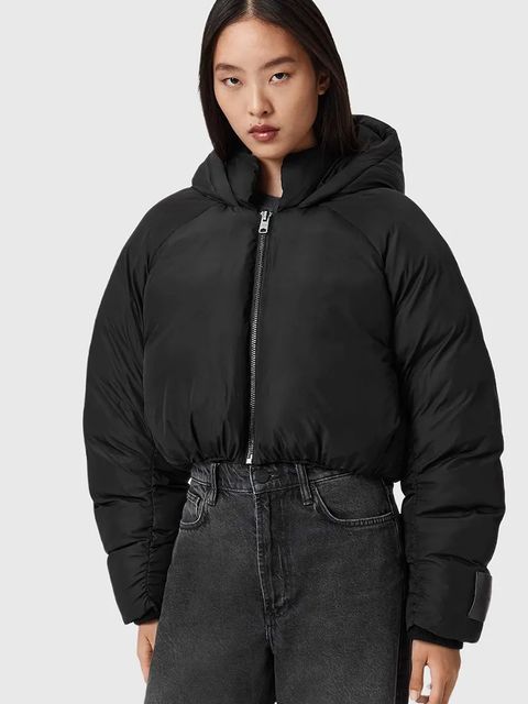 AllSaints kurtka kolor czarny zimowa W078OD - zdjęcie produktu nr 1