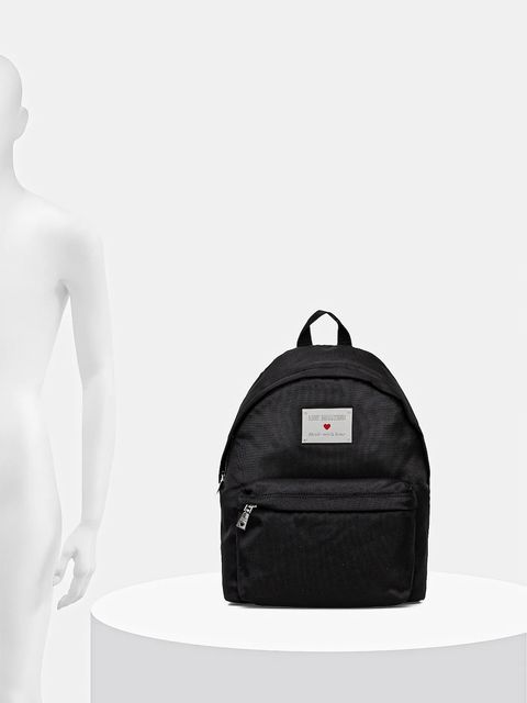 Love Moschino plecak damski kolor czarny duży z aplikacją JC4201PP1NLN100A