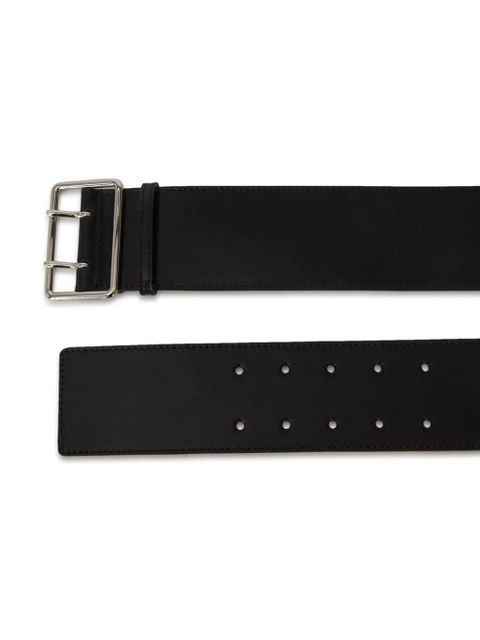 Alexander McQueen wide military belt - Black - zdjęcie produktu nr 2