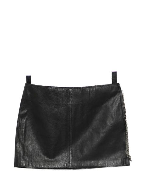 Alexander Wang low-rise leather skirt - Black - zdjęcie produktu nr 1
