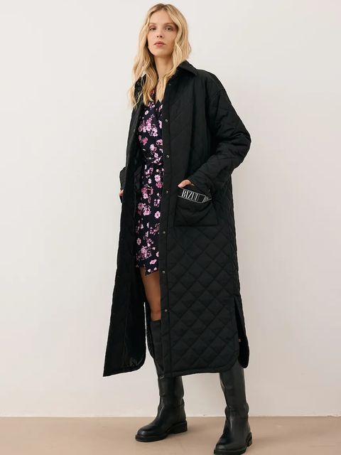 Bizuu kurtka MAREVIA kolor czarny przejściowa oversize MAREVIA CZARNY