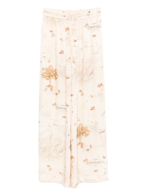 ZIMMERMANN drawstring straight-leg trousers - Neutrals - zdjęcie produktu nr 1