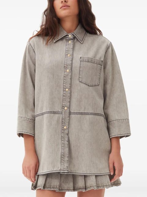 GANNI denim shirt - Grey