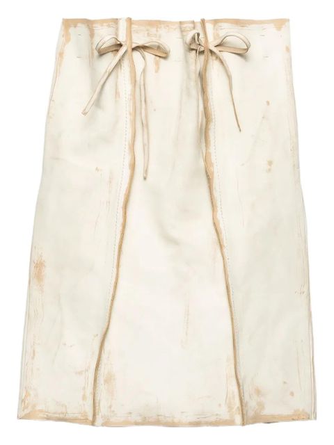 Prada leather skirt - White - zdjęcie produktu nr 1
