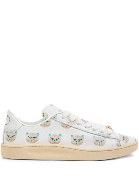 Valentino Garavani Royco Chat de la Maison-print sneakers - White