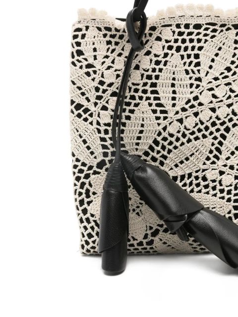 Magda Butrym Julia crochet top-handle bag - Black