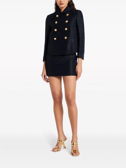 TOM FORD woven-design mini skirt - Black - zdjęcie produktu nr 2