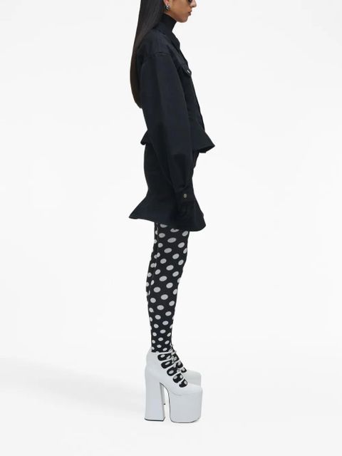 Marc Jacobs Fluted denim jacket - Black