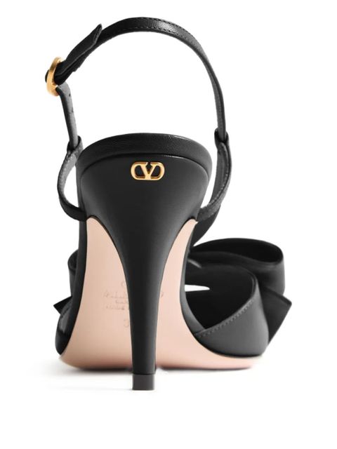 Valentino Garavani 85mm Bowow slingback pumps - Black