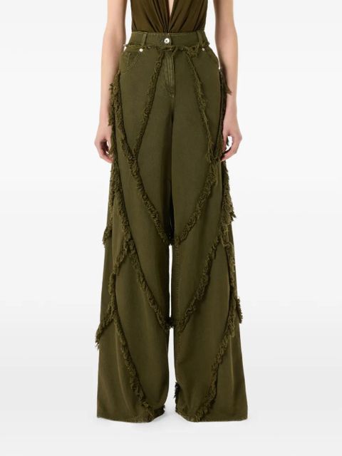 Blumarine frayed jeans - Green