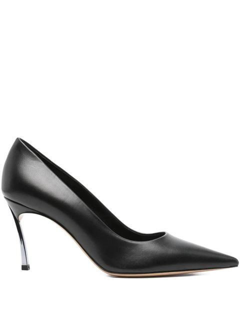 Casadei 80mm Superblade pointed-toe stiletto pumps - Black - zdjęcie produktu nr 1