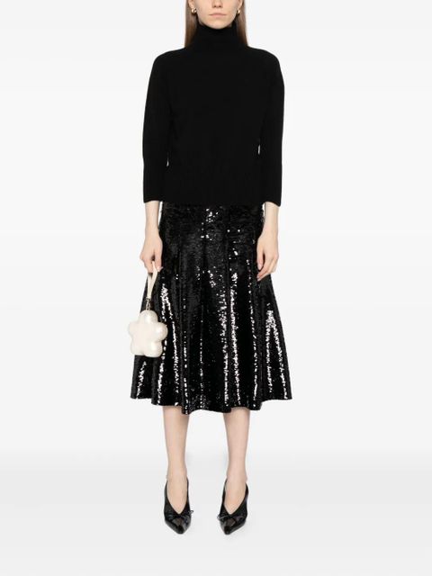 Simone Rocha cashmere high-neck top - Black - zdjęcie produktu nr 2