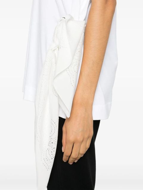 Givenchy scarf-detail T-shirt - White