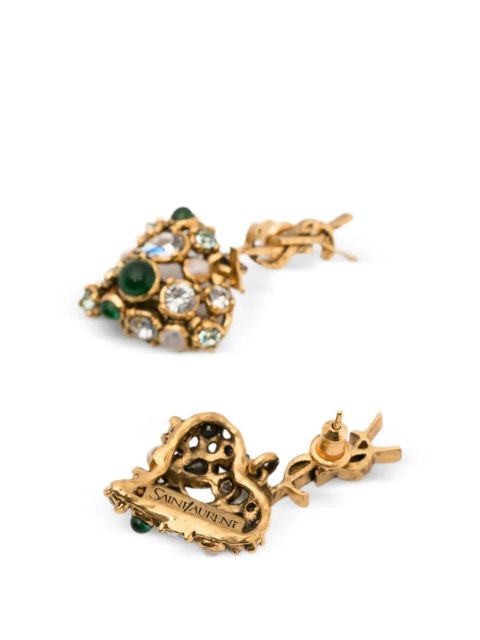 Saint Laurent Cassandre drop earrings - Gold