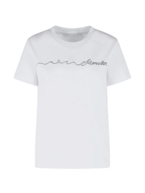 Moncler logo-patch T-shirt - White - zdjęcie produktu nr 1