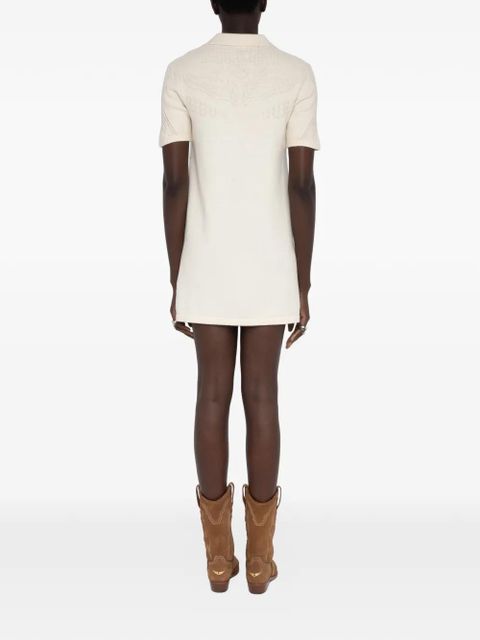 Zadig&Voltaire cable-knit polo dress - Neutrals