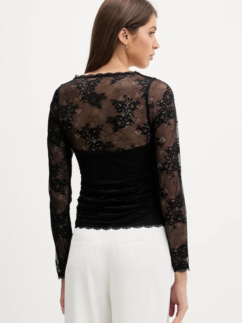 Abercrombie & Fitch bluzka damska kolor czarny gładka KI139-5872-900