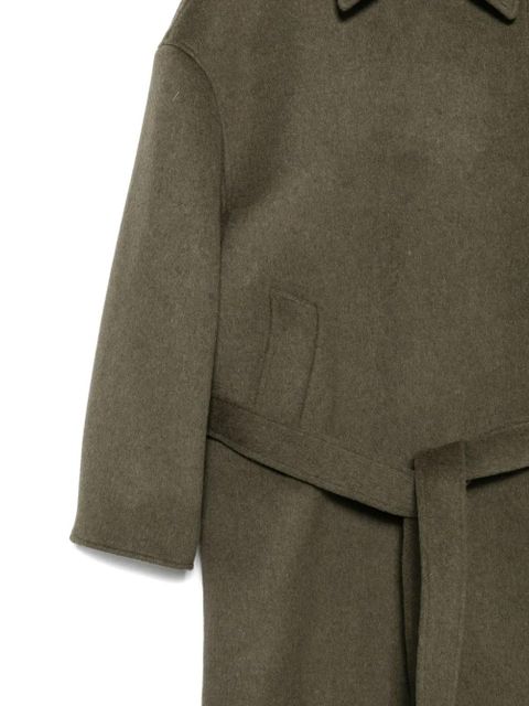 OUR LEGACY Court belted coat - Green