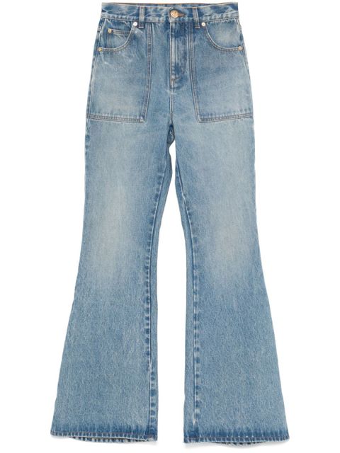 Balmain high-rise flared jeans - Blue - zdjęcie produktu nr 1