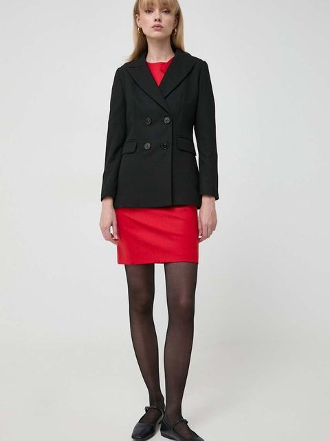 Marella marynarka kolor czarny dwurzędowa gładka