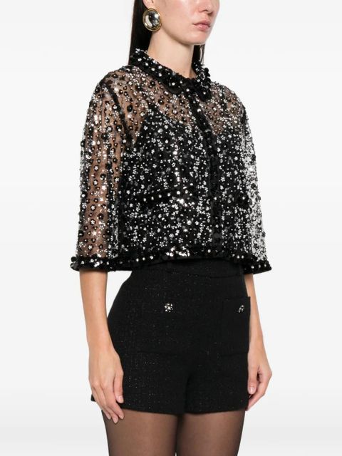 Maje embellished shirt - Black