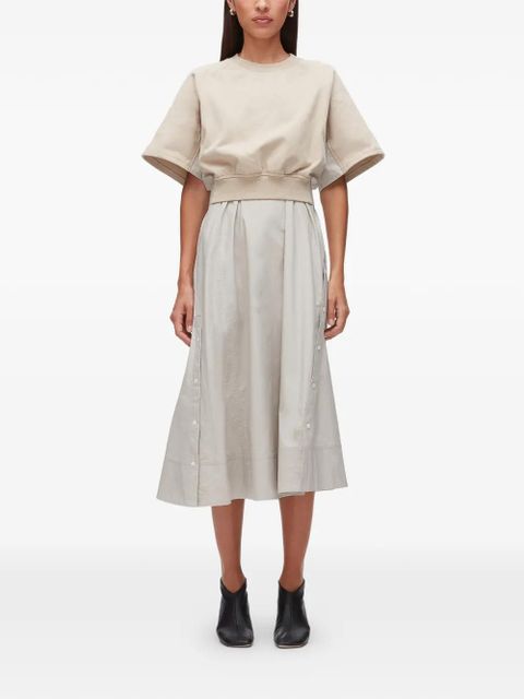 3.1 Phillip Lim short-sleeves midi dress - Neutrals - zdjęcie produktu nr 1