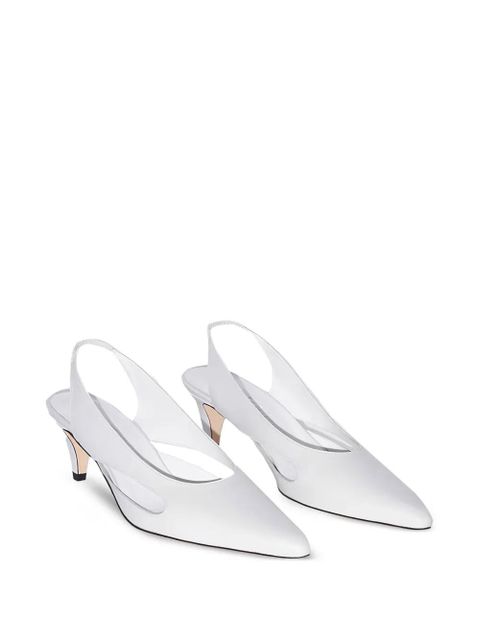 BY FAR cut-out slingback loafers - White - zdjęcie produktu nr 2