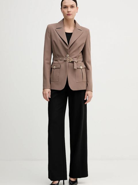 Gaudi marynarka kolor beżowy jednorzędowa gładka 521FD35023 - zdjęcie produktu nr 2