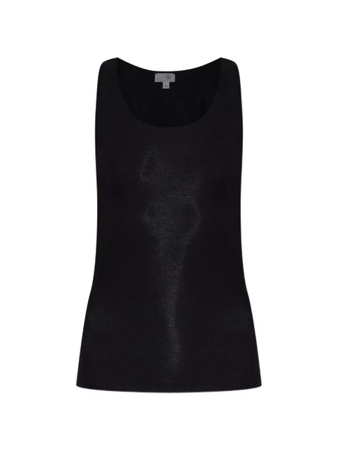 MM6 Maison Margiela scoop-neck tank top - Black - zdjęcie produktu nr 1