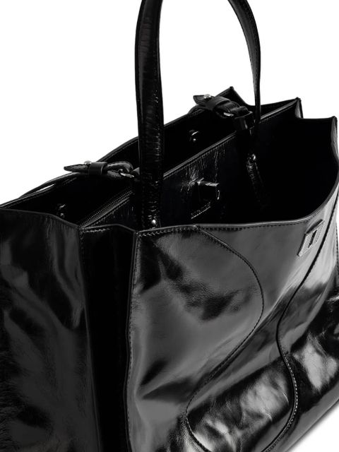 Zadig&Voltaire Jack Vintage patent-leather tote bag - Black