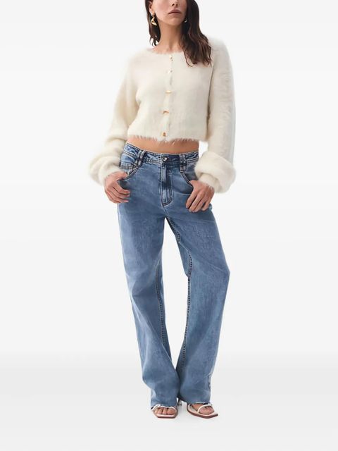 Aje Celine buttoned cardigan - Neutrals