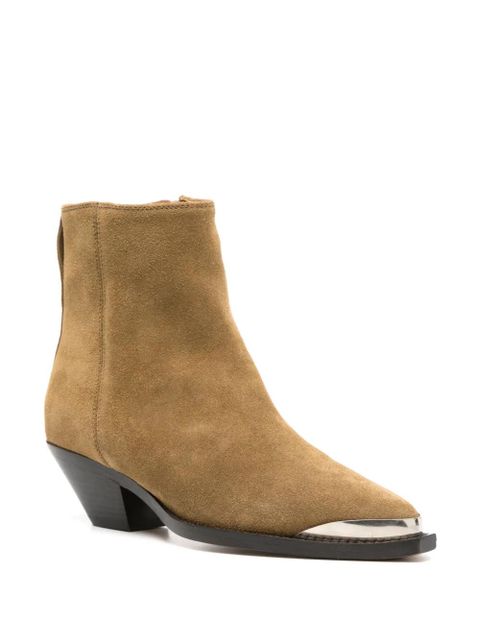 ISABEL MARANT Adnae suede ankle boots - Neutrals - zdjęcie produktu nr 2