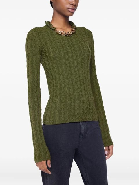 Rabanne cable-knit top - Green - zdjęcie produktu nr 2