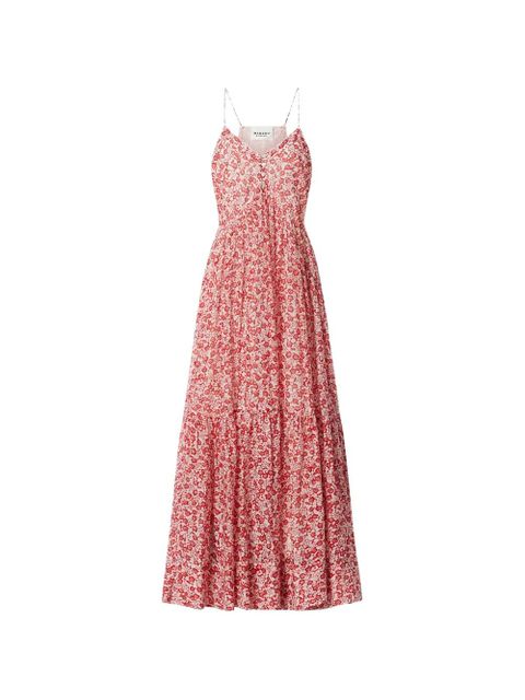MARANT ÉTOILE Sabba floral-print midi dress - Red - zdjęcie produktu nr 1