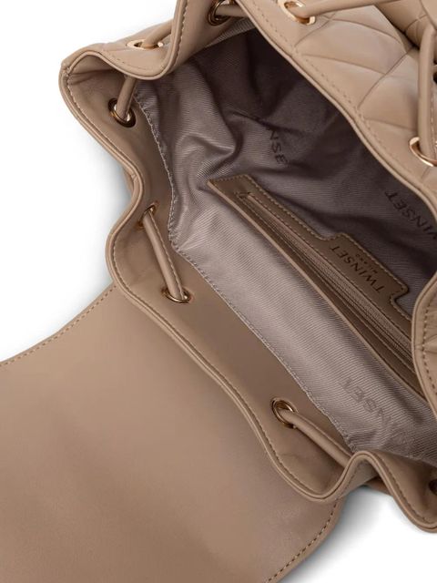 TWINSET quilted leather backpack - Neutrals