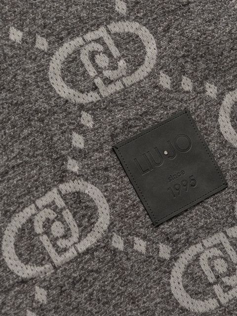 Liu Jo szalik damski kolor szary wzorzysty 2F5038.T0300 - zdjęcie produktu nr 2