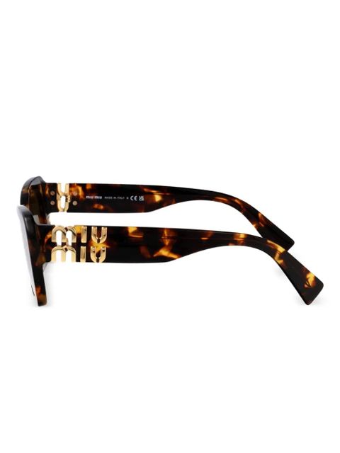 Miu Miu Eyewear square-frame sunglasses - Brown - zdjęcie produktu nr 2