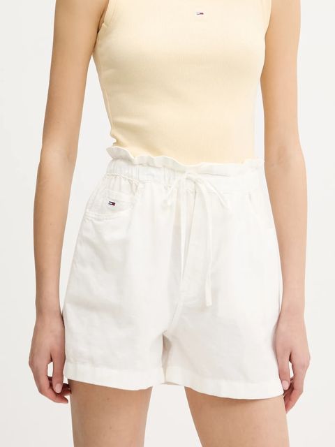 Tommy Jeans szorty z domieszką lnu - zdjęcie produktu nr 2