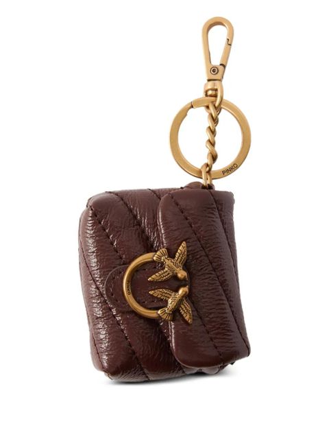 PINKO Love quilted birds AirPods case - Brown - zdjęcie produktu nr 1