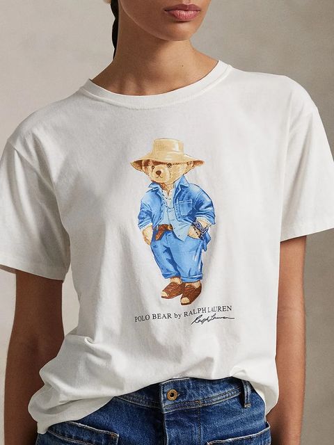 Polo Ralph Lauren t-shirt bawełniany damski kolor biały 211959104